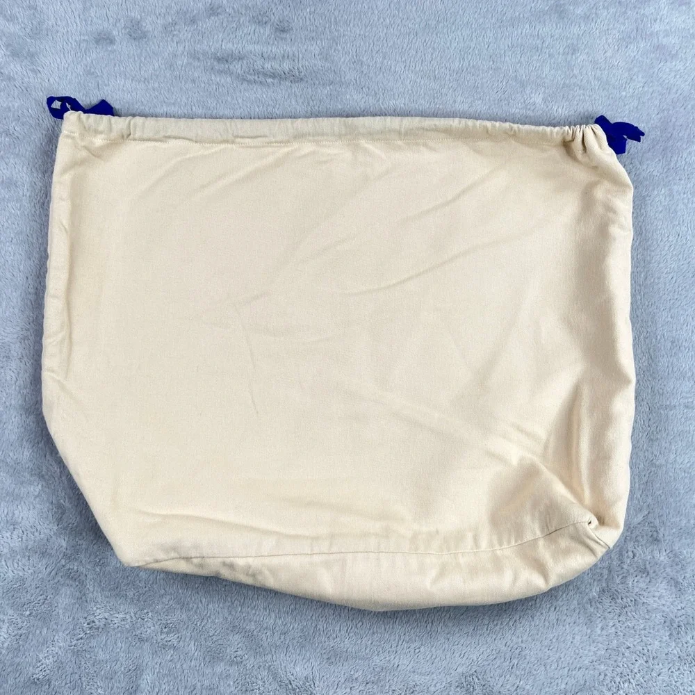 Louis Vuitton Original XL Drawstring Lined Dust Bag 22.5x17 Cream Blue Cover